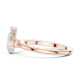 thumbnail image 4 of Zuwelria 1.00 Carat Luxurious Pear Cut Unique Moissanite Diamond Wedding Ring for Women | Promise Ring for Her | 18K Rose Gold Plated Silver Size 7, 4 of 8