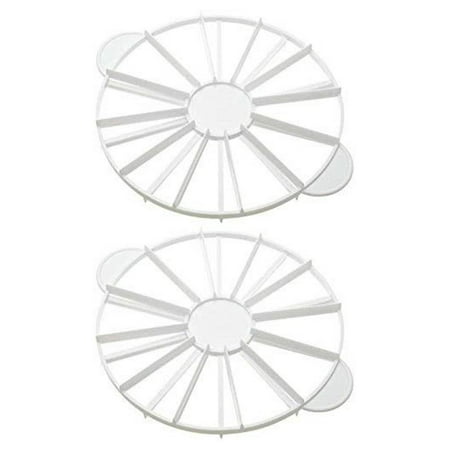 

JaLuayh 1327 Cake Portion Marker 10 or 12 Slices Works for Cakes Up To 16-Inches Diameter - Set of 2