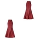 thumbnail image 4 of Qarigey Impresionante Blanca De Poliéster Para El Momento Íntimo Y Romántico La Mujer De La Morada Larga Negra Roja XXL 1 rojo XXL,1 2Conjunto, 4 of 6