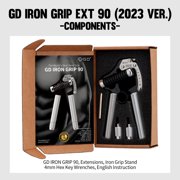 GD IRON GRIP EXT 90 Hand Grip Exerciser Strengthener Premium Adjustable Hand Gripper (55 to 198 lbs (25~90kg)) Grip Strength Trainer Wrist Strengtheners