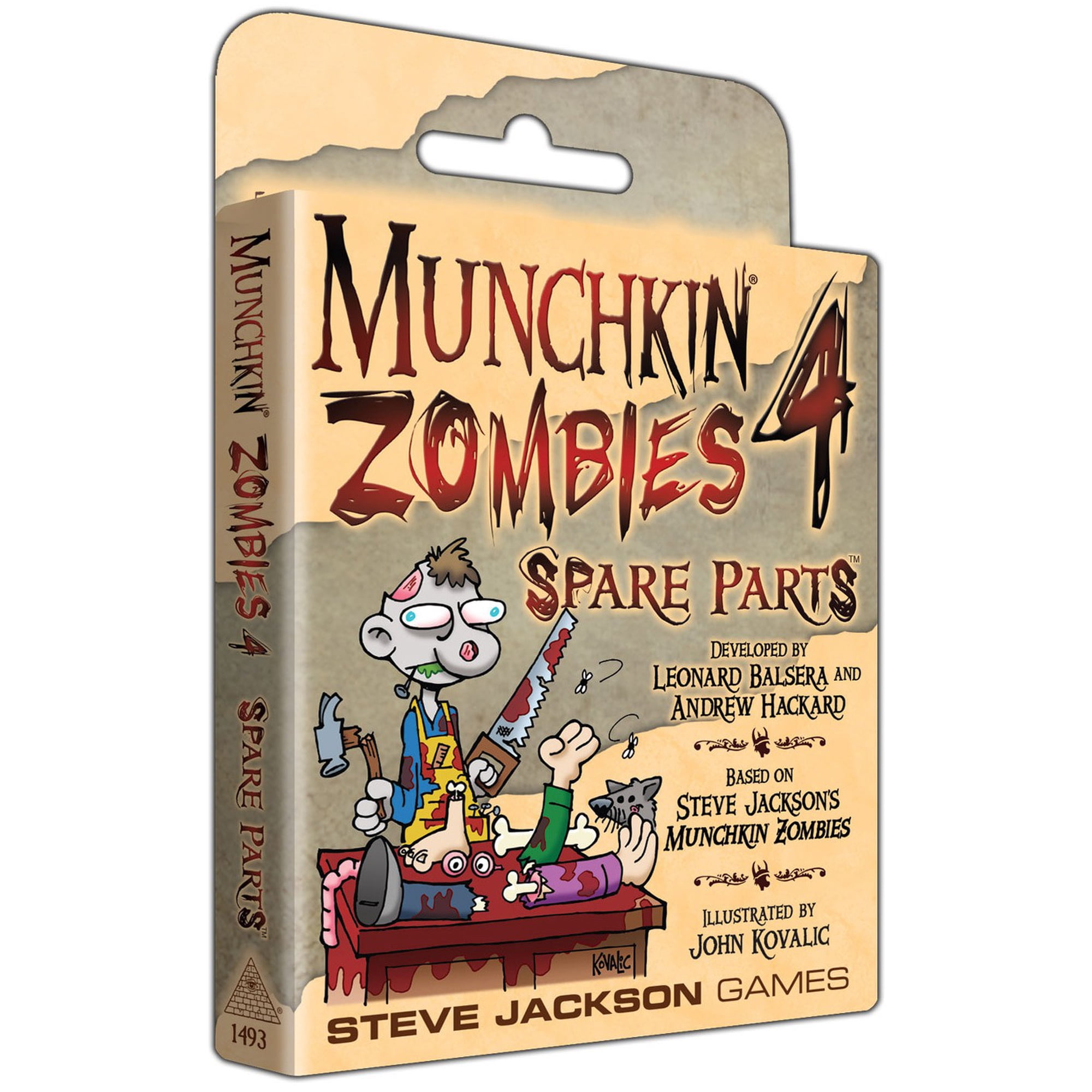 Munchkin 4 Zombies Spare Parts Card Game Expansion