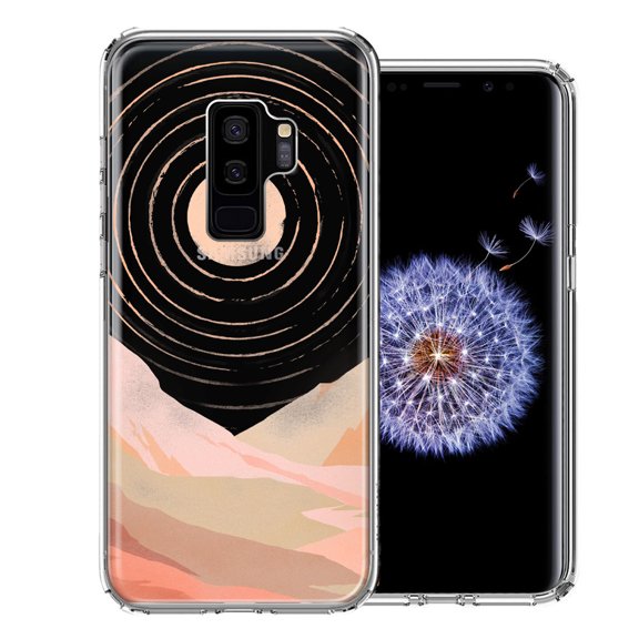 MUNDAZE For Samsung Galaxy S9 Plus Desert Mountains Design Double Layer Phone Case Cover