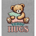 thumbnail image 2 of Teddy Hugs Youth Heather Gray Long Sleeve Hoodie-Medium, 2 of 3