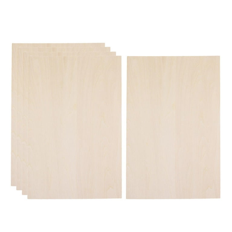 Topekada 5 Pack Basswood Sheets 1/16 x 8 x 12 Inch Plywood Board