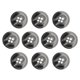 thumbnail image 1 of Uxcell 10 piezas de botón de costura de resina, 23 mm 5/8 pulgadas, botones redondos de 4 agujeros para abrigo, traje de hombre, prendas de vestir, patrón 2#negro, 1 of 7