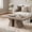 Brown, variant on 43.3" Rectangular 2-Tier Wood Coffee Table Modern Farmhouse Center Table With Storage Shelf Sturdy Base For Living Room Office (Rustic Brown)