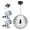 16" Ball+Motor+2PCS Light Kit, variant on Yescom 16" Large Disco Ball with Motor and Lights 6RPM Rotator & 2PCS 3W RGB Spotlights for 70s 80s Party DJ Bands Studio Event
