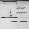 thumbnail image 5 of Strictly Sinks Modern Pull Down Kitchen Faucet 360° Swivelling Spout, Stainless Steel Faucet with Spray & Stream Modes (Brushed Nickel), 5 of 8