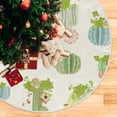thumbnail image 5 of FMSHPON Cactus Plant Xmas Christmas Tree Skirt Stand Mat for Holiday Party Decoration Indoor Outdoor 48 inches, 5 of 6