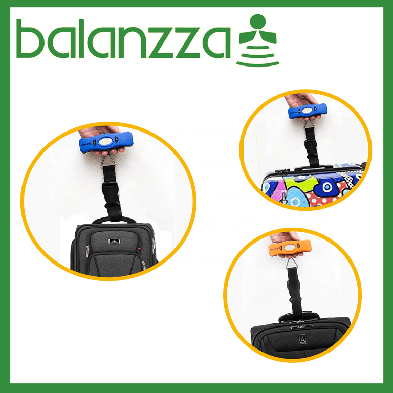 Balanzza Rechargeable Lugagge Scale, Portable Digital Handheld