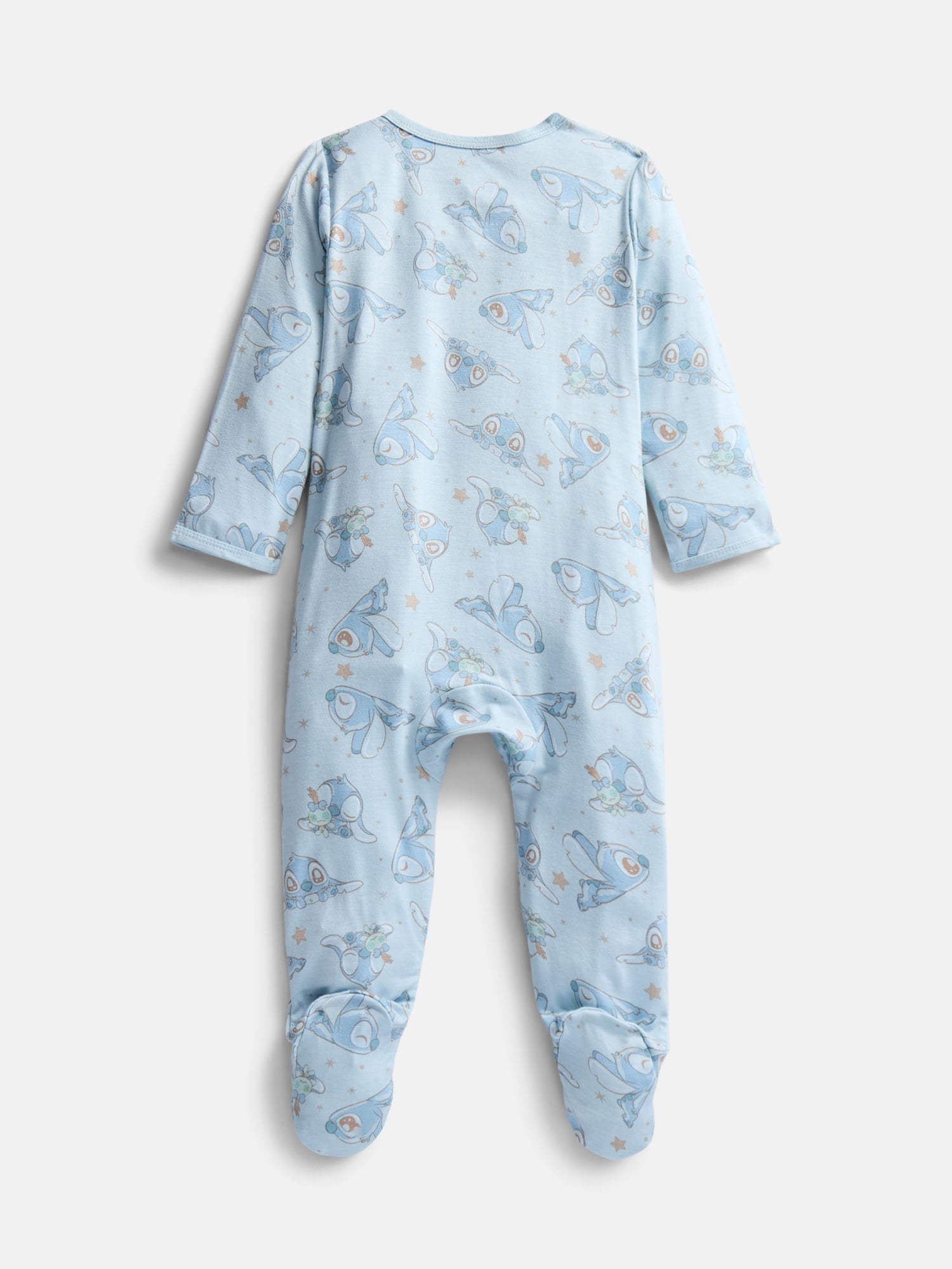 Disney Baby Wishes + Dreams Stitch Footed Sleep N Play, Sizes Preemie-6/9 Months