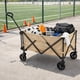 thumbnail image 5 of Carrito Vagon Plegable Multiusos con Estructura de Acero Reforzado y Ruedas para Exterior Resistentes - Carro Vagon Portatil soporta hasta 120 kg Ideal para Mandado Supermercado y Transportar (Beige), 5 of 7