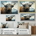 thumbnail image 4 of Designart "Painted Blue And Grey Yaks I" Yaks Floater Framed Wall Art Prints, 4 of 5
