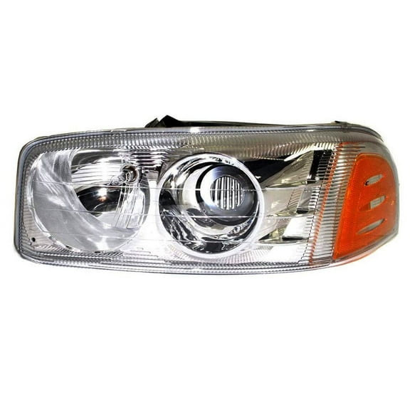 New Driver Side Halogen Headlight Compatible With Gmc Yukon Denali Sport 2000-2006 by Part Number 15218077 GM2502214