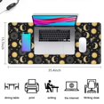 thumbnail image 5 of Long Mouse Pads for Desk,Black Sun Moon Star Pattern Desk Mats on Top Of Desks, Desk Mouse Pad Extra Large with 3mm Non-Slip Base and Stitched Edge for Gaming,Office,Work,Home 35.4"x15.7", 5 of 6