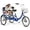 Navy Blue, variant on Adult Tricycle 20 Inch for Seniors and Adults, Cuoote Low Step-Through Cruiser Bike with Front and Rear Baskets, Trike for Shopping