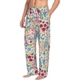 thumbnail image 2 of Xecao Trendy Floral Design Men's Straight Lounge Pajama Pants: The Ultimate in Comfortable Sleepwear, 2 of 9