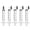 White-5ml, variant on Gufastore Lab Syringe With Measurement With Cap Plastic 3 Pack 60ml