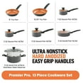 thumbnail image 2 of Gotham Steel Pro Premier Pots and Pans Set Nonstick 13 Pc Hard Anodized Kitchen Cookware Set, 2 of 6
