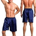 thumbnail image 4 of ruhuadgb Men Boxers Solid Color Plus Size Loose Mid Waist Summer Briefs for Sleeping, 4 of 8