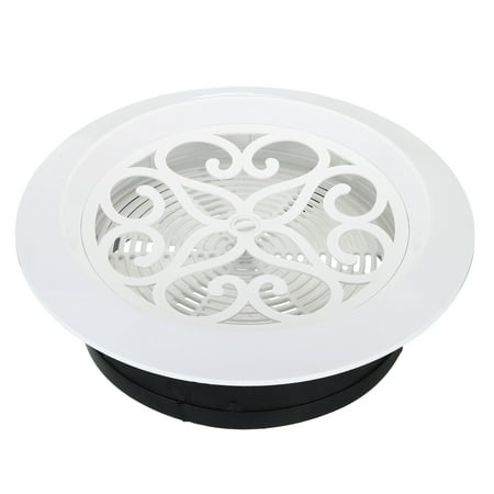 

Uxcell 8 Inch Round Air Vent Adjustable Ceiling Diffuser Grill Cover ABS Louver Soffit Vent with Screen White