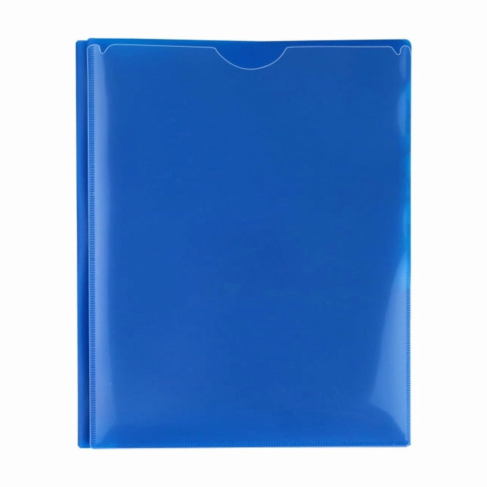 7 Pcs Plastic Folders with Clear Front Pockets Heavy Duty File Folders with 2 Pockets and Card Slot for Student Communication School Office Presentation Report