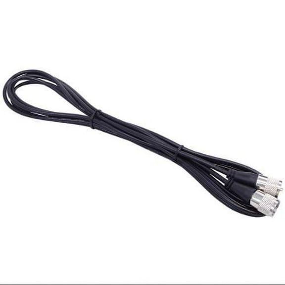 KALIBUR 12 FOOT BLACK RG58A/U COAX CABLE ASSEMBLY WITH MOLDED PL259 CONNECTORS ON EACH END