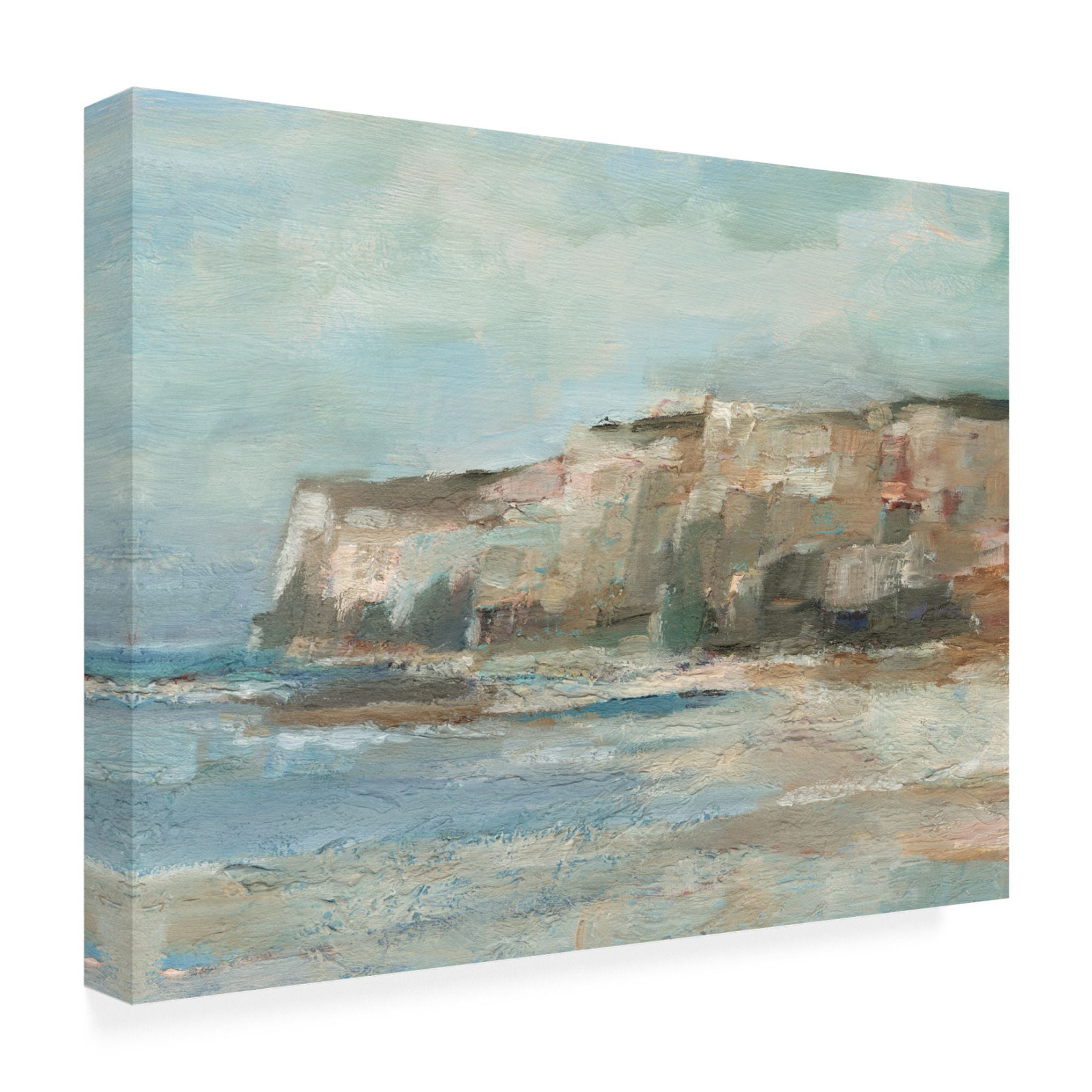 Trademark Fine Art Ethan Harper Neutral Coastal Cliffs II Canvas Wall Art