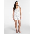 thumbnail image 2 of Fourth of July Women's Pointelle Top and Shorts Pajama Set from Way to Celebrate, 2-Piece, Sizes XS-3X, 2 of 5