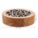 thumbnail image 2 of Wooden Incense Burner Tabletop Incense Holder Round Shape Wood Incense Cone Case, 2 of 4