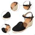 thumbnail image 6 of YLYL Espadrille Sandals for Women Arch Support Closed Toe Platform Wedge Heel Ankle Strap Summer Dress Shoes, 6 of 6