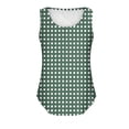 thumbnail image 5 of Women's Summer Casual Fashion Printed Loose Round Neck Sleeveless Tops Green,XXL, 5 of 5