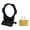 Is black, variant on 2" 52mm Adjustable Aluminum Gauge Mount Bracket Single Hole Meter Holder