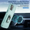 thumbnail image 2 of Dteck for Apple iPhone 15 Case, Military Grade Drop Protective Case fit for Magnetic Car Mount Ring Holder Heavy Duty Hybird Rugged Stand Cover for iPhone 15 2023,Green/Green, 2 of 11