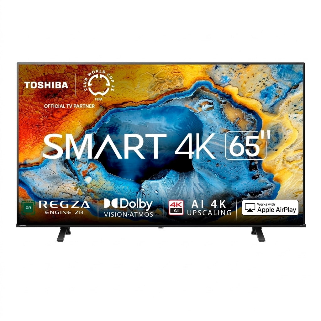 Toshiba Television 65C350NM Pantalla 65 Pulgadas, Smart Fire TV UHD 4K, Escalador 4K por lA, Dolby Vision Atmos, Modo Juego, mira TV en Vivo sin Cable
