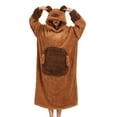 thumbnail image 3 of Oversized Wearable Animal Blanket Hoodie Cute Cozy Long Robe for Women and Men Perfect for Staying Warm and Comfortable at Home Ideal Gift for Animal Lovers and Cold Weather Relaxation, 3 of 6