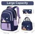 thumbnail image 2 of Mochila ACESAK impermeable y ligera para niñas con bolsa de almuerzo, 2 of 7