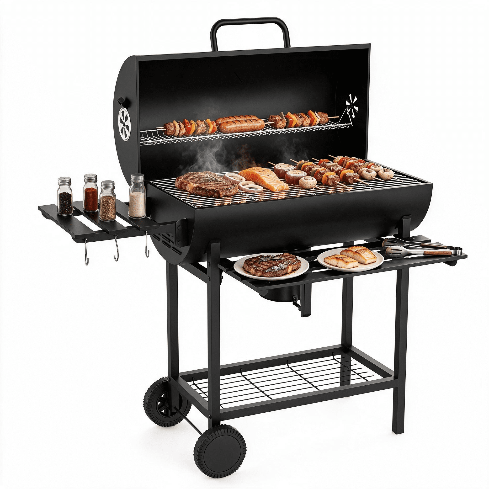 laraVist Portable Charcoal Grill with 450 SQ In Cooking Area