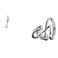 thumbnail image 1 of Escultura minimalista de chica bailarina moderna, figura de arte abstracto creativo para dormitorio, oficina, mesa de café, estantería, regalo de inau, 1 of 8