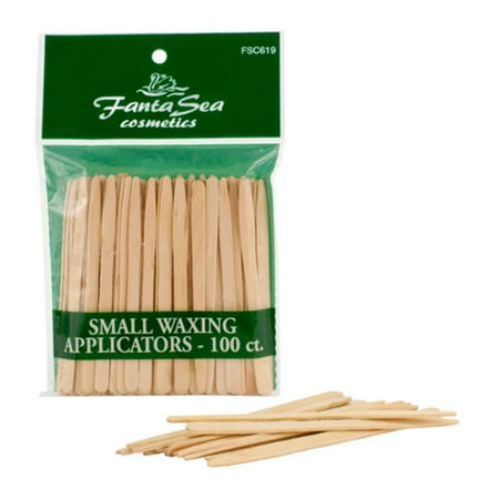 FantaSea 3.25" X .25" Small Body Hair Removal Waxing Applicators 100 Pcs, 60002