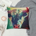 thumbnail image 2 of Orinice Bull Red Horn Artistic Graphic Decorative Pillow Cover 20x20in, 2 of 5