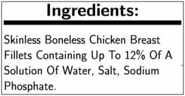 Brakebush 8 Ounce Butterfly Chicken Breast Fillet, 5 Pound -- 6 per Case.