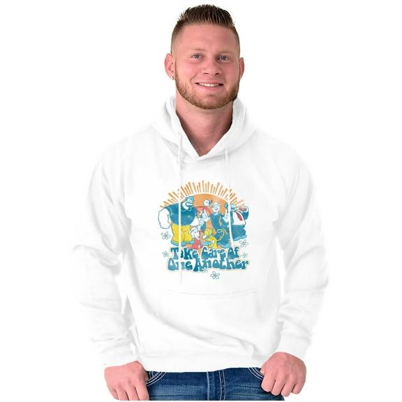 Retro Popeye Take Care Of One Another Hoodie Sweatshirt Women Men Brisco Brands M