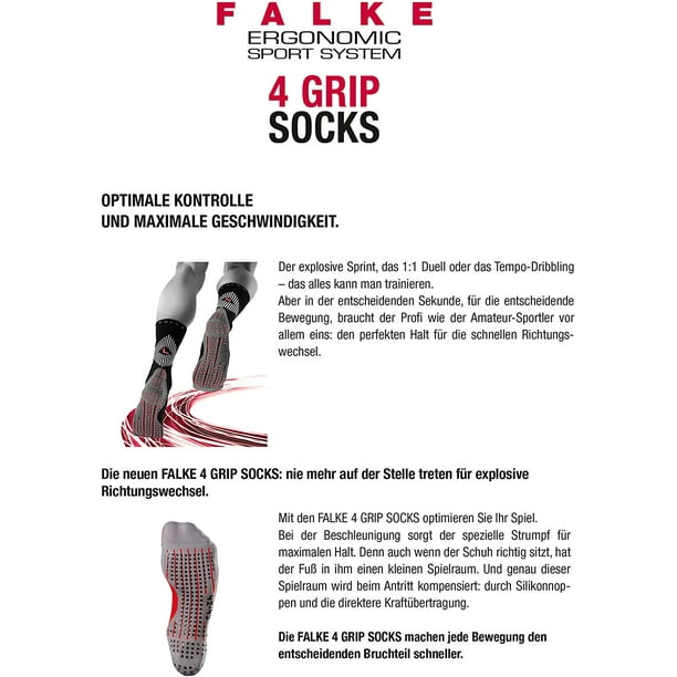 Falke Unisex 4 Grip Maximum Speed Socks - Scarlet Red 