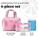 thumbnail image 2 of Bolsa de almuerzo Fit & Fresh Remi con aislamiento de neopreno, color rosa, con contenido, 2 of 8