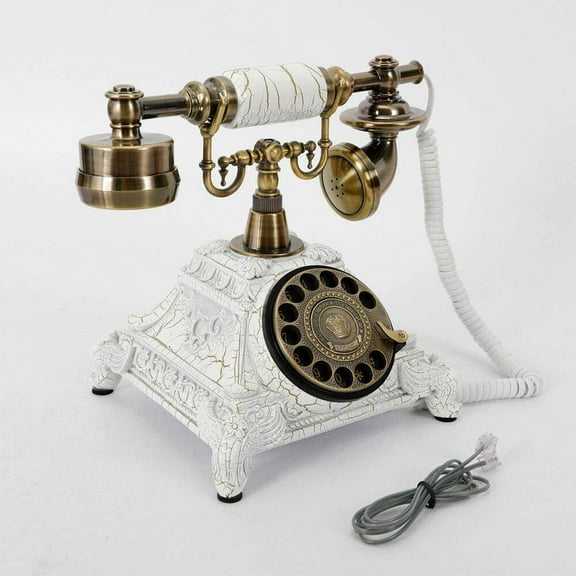 MONIPA Corded Landline Phone Rotary Dial Digital Classic Vintage Telephone Retro Design Home Officer Antique Decorative Phone for Home, Decor, Living Room