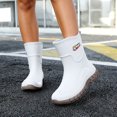 thumbnail image 5 of FRSASU Women’s Rain Boots Waterproof Ankle Rain Boots Slip On Non Slip Lightweight Easy Clean Short Rain Booties White, 5 of 8