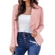 thumbnail image 2 of Gibobby Blazer de mujer casual Chamarra Casual para Mujer Manga Larga con Frente Abierto para Trabajo Oficina Chamarra(Rosa,G), 2 of 5