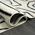 thumbnail image 4 of Abani Deco Collection Black 4' x 6' Abstract Lines Modern Area Rug, 4 of 11