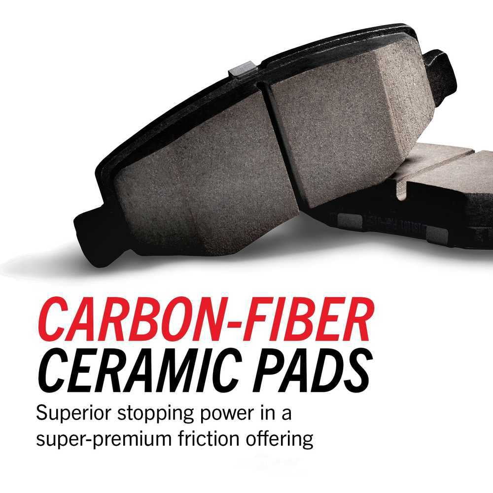 PowerStop NXT-2395 Next Gen Carbon Fiber-Ceramic Brake Pads with Hardware Kit
